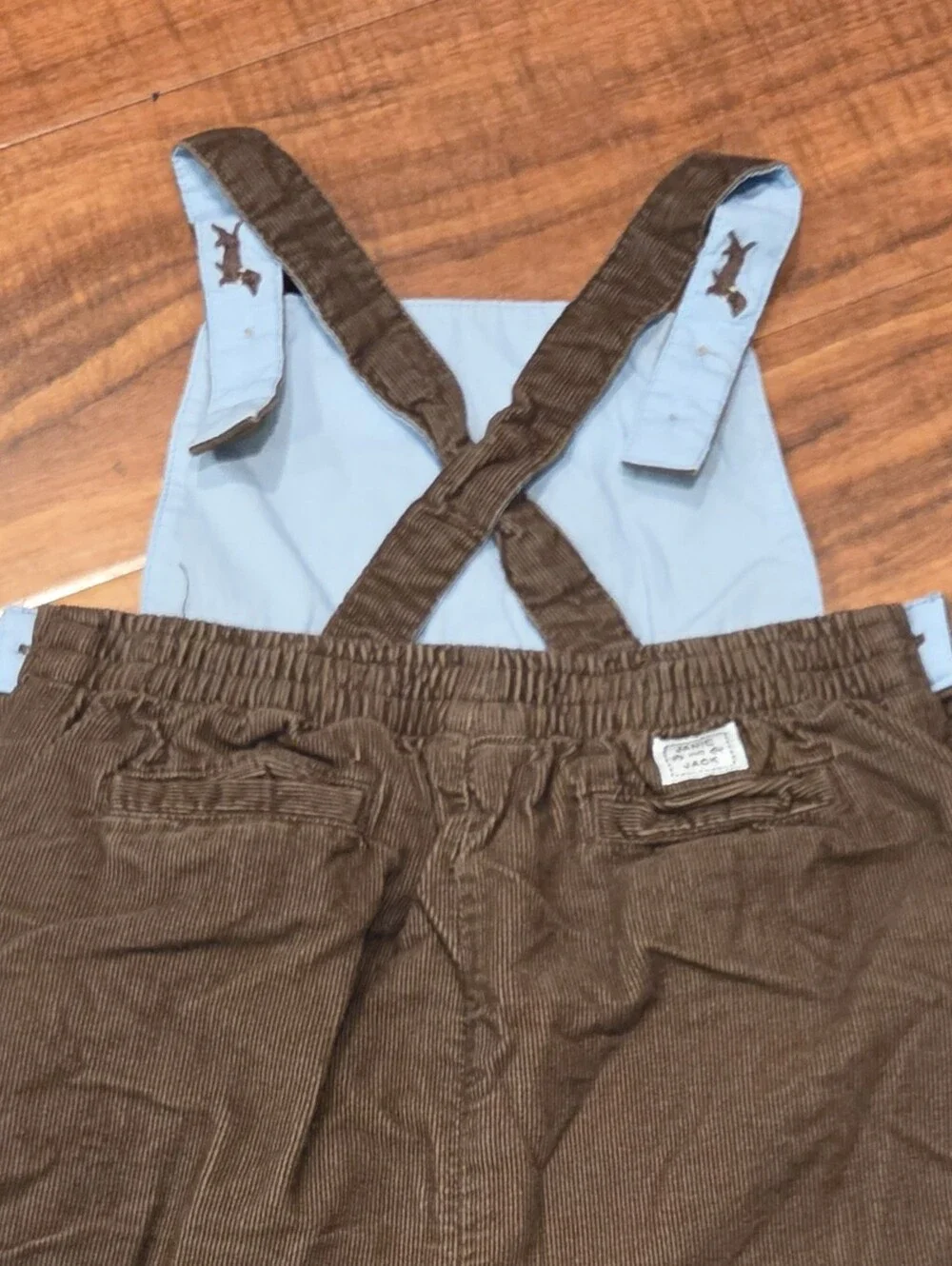 Janie and Jack EUC 6-12 Months Dachsund Bodysuit, Corduroy Overalls and Sweater